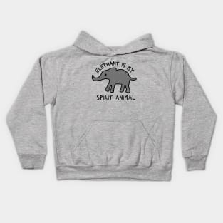 Elephant is my spirit animal Kids Hoodie